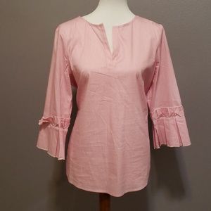 Ivanka trump pink 3/4 sleeve blouse